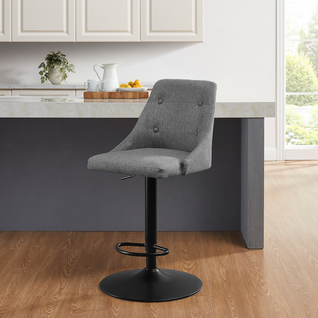 Linon Clarewill Adjustable Gas Lift Barstool