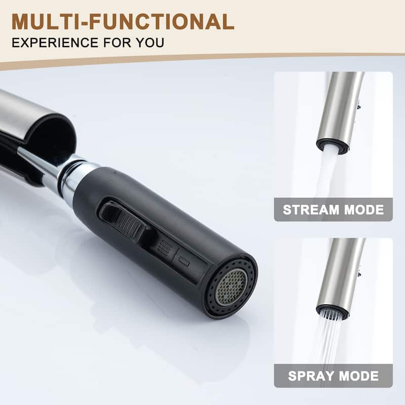 Kitchen Sink Faucet Single-Handle Pull-Out Sprayer Kitchen Faucet