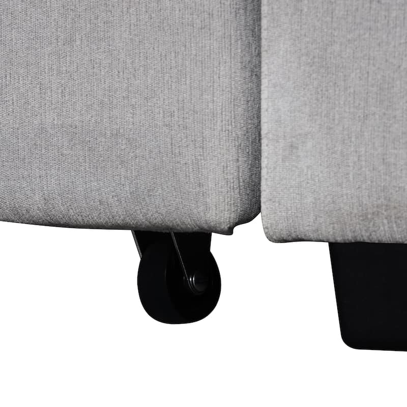108.3" U-Shape Sectional Sofa with Pull-Out Bed