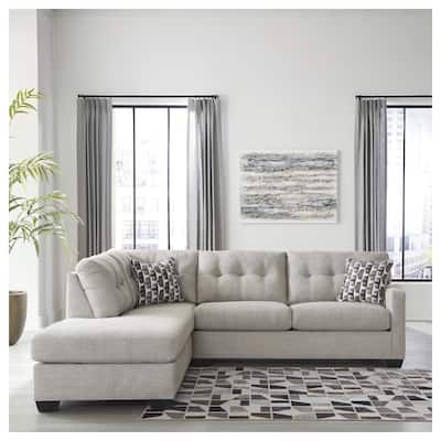 Signature Design by Ashley Mahoney 2-Piece Sleeper Sectional with Chaise - 105"W x 90"D x 37"H