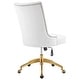 preview thumbnail 9 of 52, Empower Channel Tufted Performance Velvet Office Chair in Gold Teal