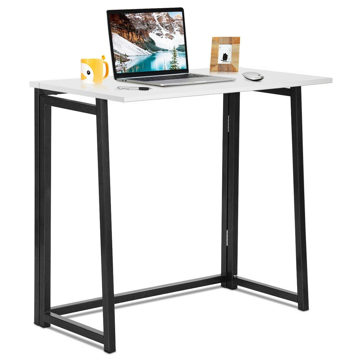 Gymax folding computer sales desk