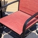 preview thumbnail 24 of 37, MAISON ARTS Patio Dining Set 7 Piece Metal Rectangle Table and 6 Textilene Chairs