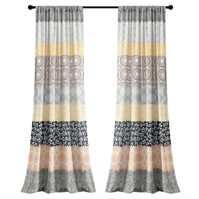 The Curated Nomad La Boheme Striped Window Curtain Panel Pair - On Sale ...