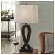 preview thumbnail 1 of 8, Signature Design by Ashley Markellton Black Table Lamp (Set of 2) - 14"W x 9"D x 29"H