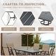 preview thumbnail 81 of 92, Versatile Outdoor Dining Sets w Swivel/Folding Chairs & Steel Slat Table and HDPE Dining Table Set for Gardens, Patios