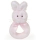 preview thumbnail 1 of 4, Bearington Baby Lil' Bunny 5.5" Pink Soft Easter Bunny Rattle