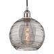 Option Brushed Satin Nickel / Light Smoke Deco Swirl