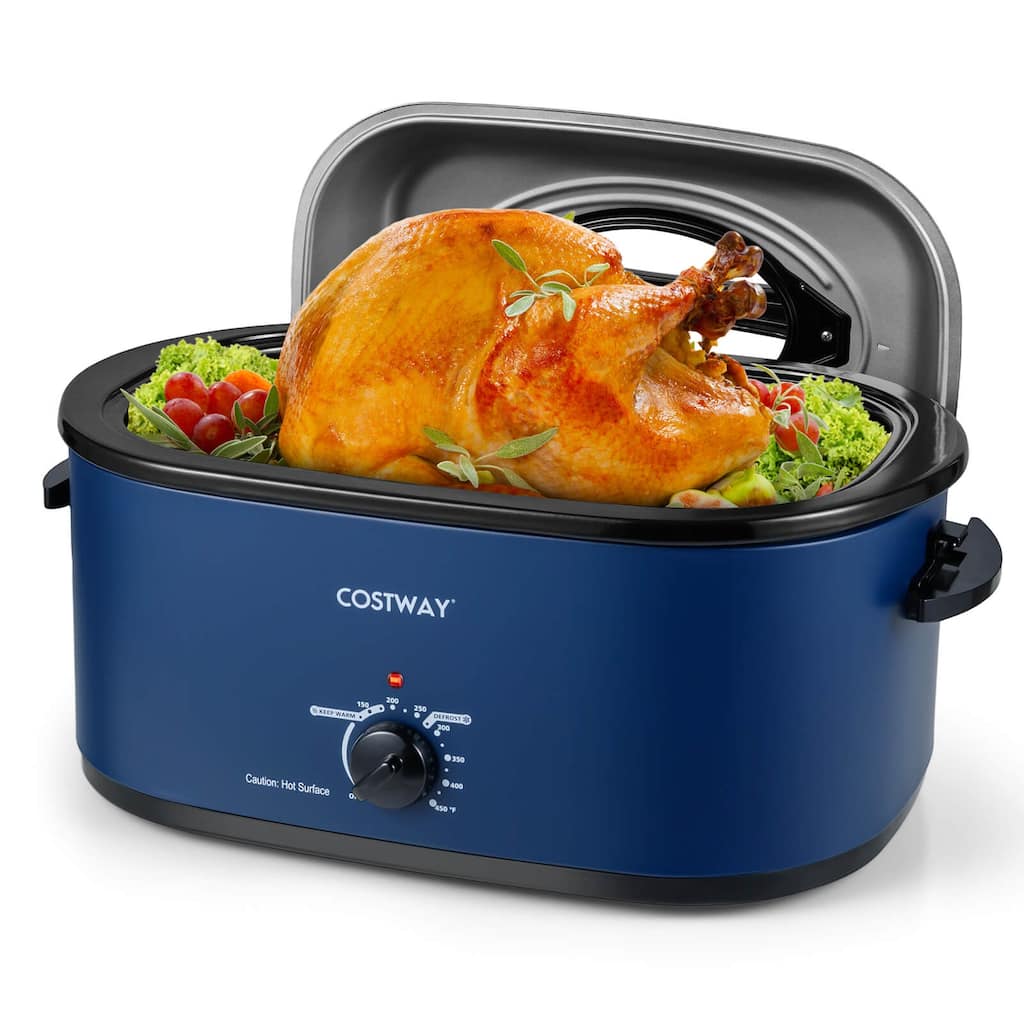 Costway 22 QT Electric Roaster Oven with Visible & Self-Basting Lid, - See Details