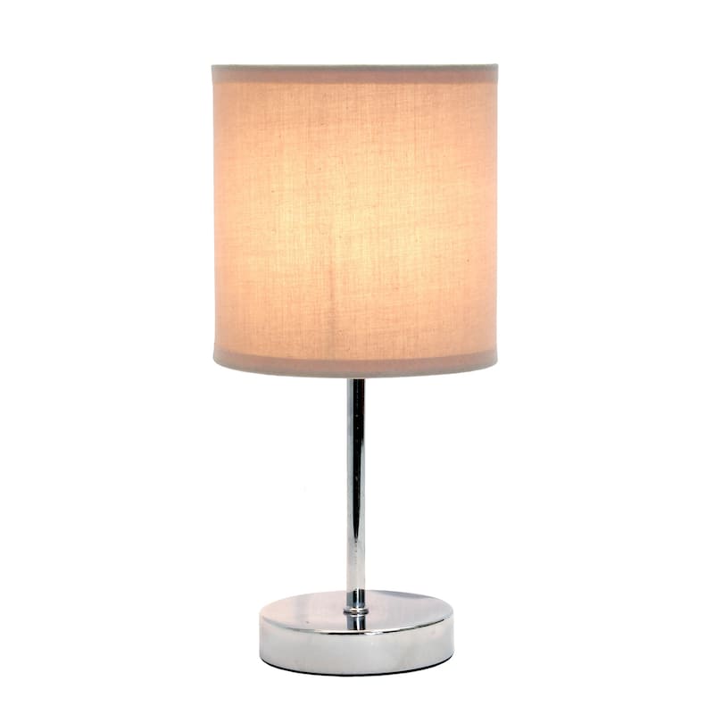 Simple Designs 11.81" Basic Mini Table Lamp with Feit LED Bulb Included - 11.81