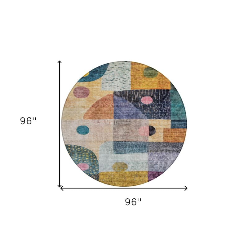 HomeRoots Geometric Transitional Rectangle Outdoor Rug
