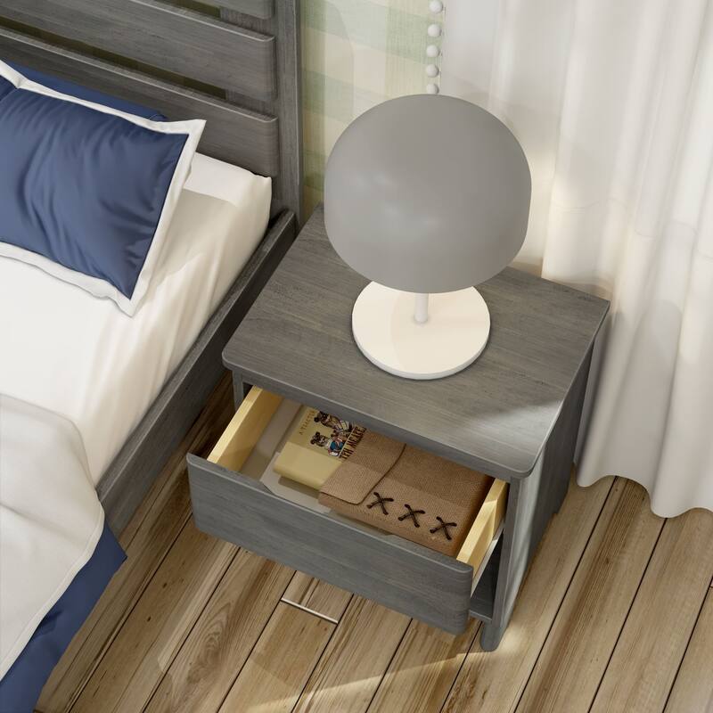 Max and Lily Farmhouse Nightstand with 1 Drawer