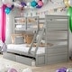 preview thumbnail 2 of 14, Twin over Full Bunk Bed With Storage Drawers