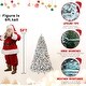 preview thumbnail 13 of 11, Flocked Christmas Tree with Pine Cones and Colorful Lights