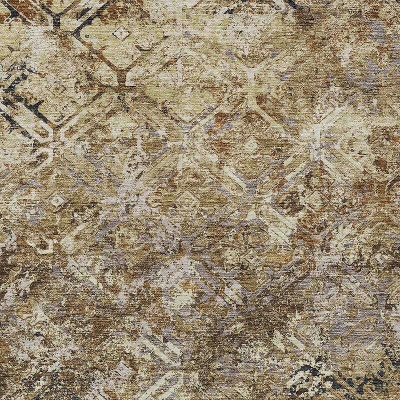 HomeRoots Geometric Transitional Rectangle Outdoor Rug