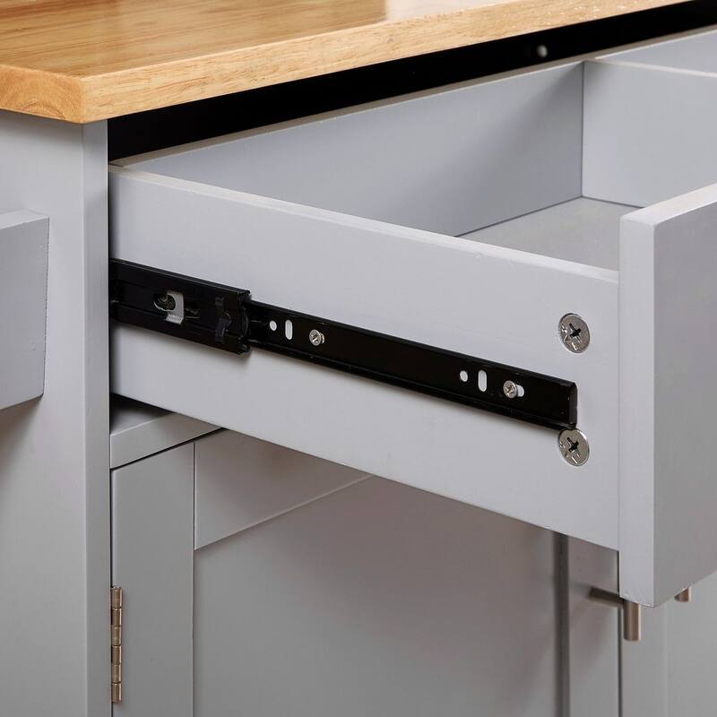 Rolling Kitchen Island Cart with Wheels , Drawer, Storage Racks