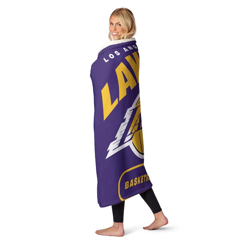 NBA High Block Silk Touch Sherpa Throw Blanket
