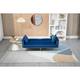 Modern Velvet Love Seats Sofa with 2 Pillows and Convertible Design ...