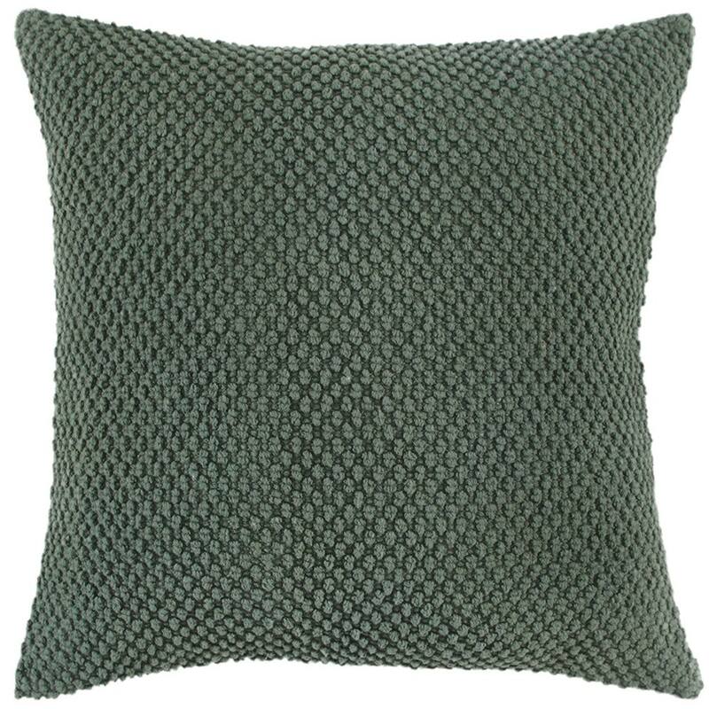 20" Olive Green Cotton Throw Pillow