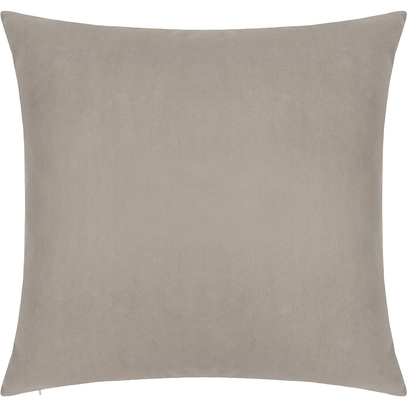 Delara Pack of 1 Velvet Decorative Throw Pillow Cover 20x20 Inches, Cushion Cover, Soft and Breathable Fabric, Hidden Zipper - Cover Only - Dove Grey