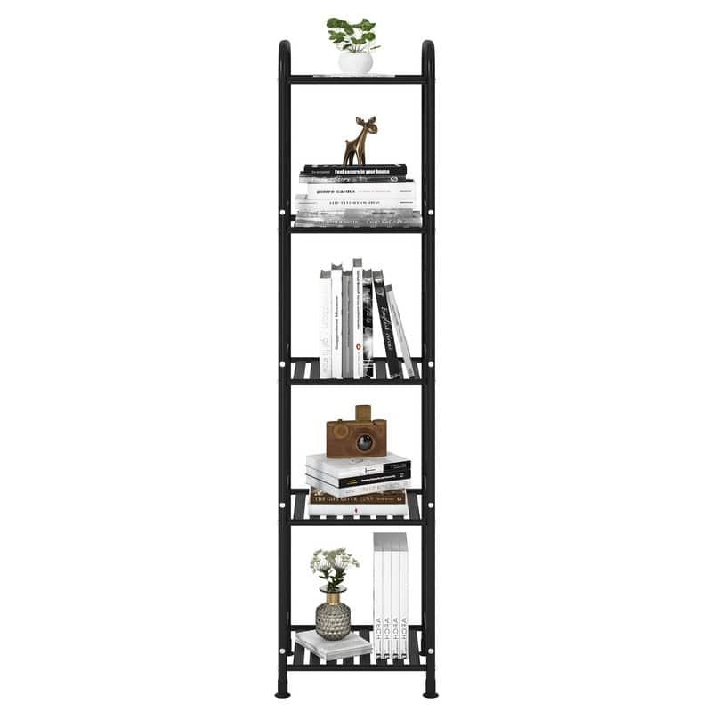 5 Tier Narrow Bathroom Shelving Unit - 13"D x 11"W x 54.7"H