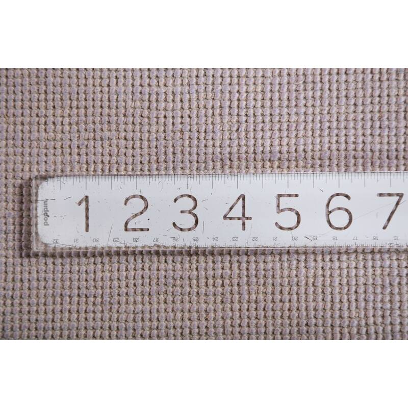 Hand Knotted Oriental 100% Wool Carpet Modern Solid Purples Gabbeh Area Rug - 13' 7'' X 10' 3''