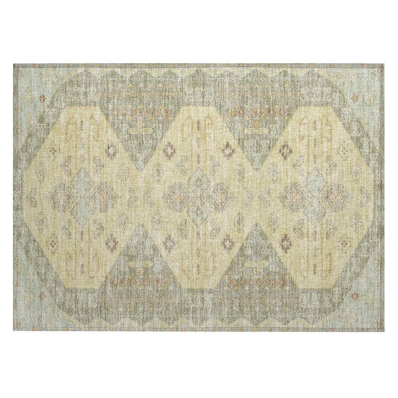 Machine Washable Indoor/ Outdoor Global Hiawatha Chantille Rug