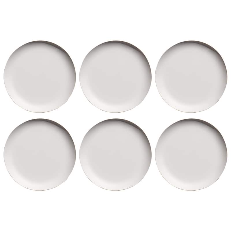 Abode Homewares Natureone Craft Coupe Dinner Plate - White - 10.4" - Set of 6 - White