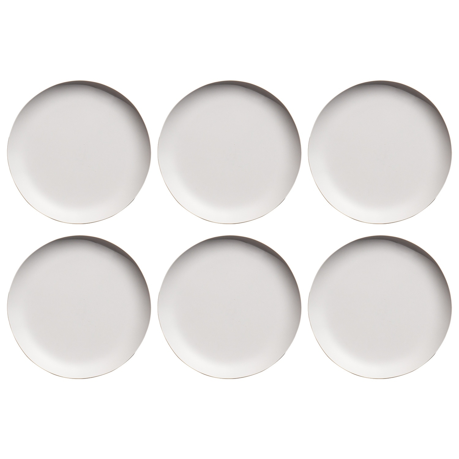 Abode Homewares Natureone Craft Coupe Dinner Plate - White - 10.4" - Set of 6