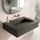 preview thumbnail 130 of 170, Pyramid Solid Surface Wall-Mounted Bathroom Sink