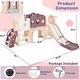 preview thumbnail 10 of 37, 7-in-1 Toddler Slide Set - Spaceship Playset with Slide, Arch Tunnel, Basketball Hoop, and Toy Storage
