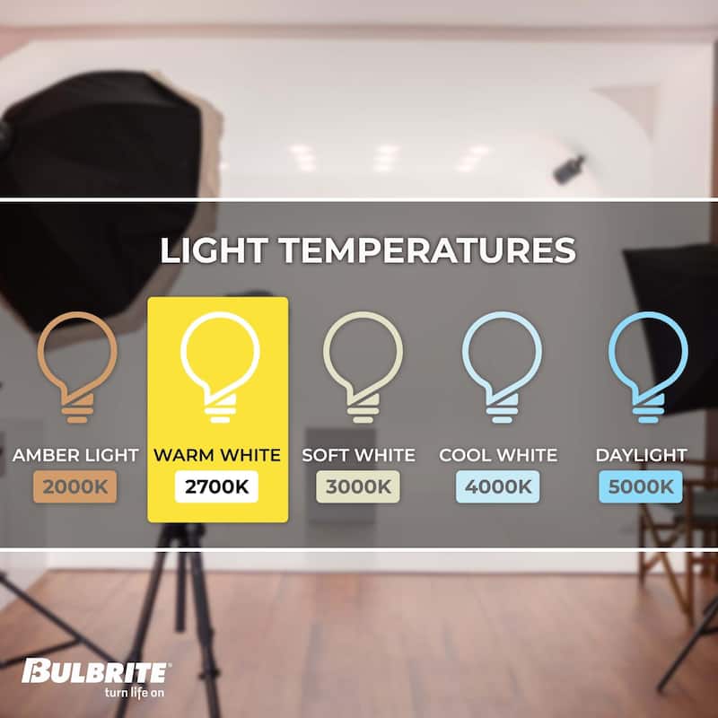 Bulbrite Pack of (8) Dimmable Half Chrome A19 Medium (E26) Incandescent Bulb