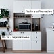 preview thumbnail 4 of 43, Living Skog Pantry Kitchen Microwave Storage Cabinet