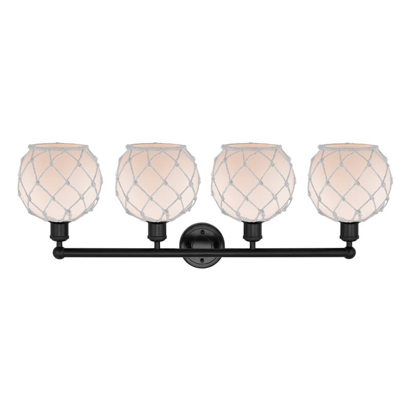 Innovations Lighting Endless Possibilities Edison - Farmhouse Rope - 4 Light 35" Bath Vanity Light