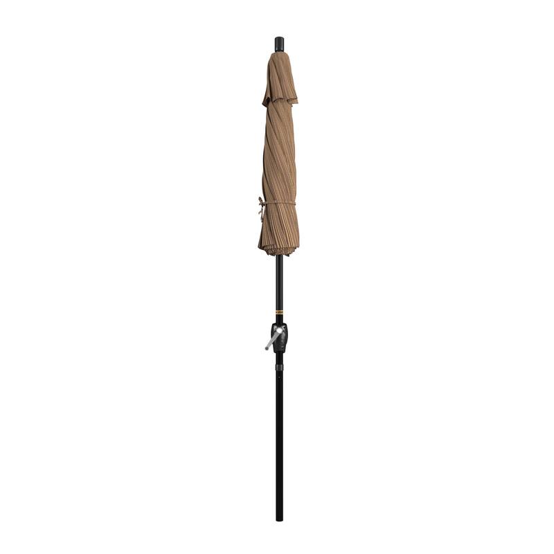 Okaloosa 7.5ft Round Crank Lift Tilting Patio Umbrella by Havenside Home, Base Not Included