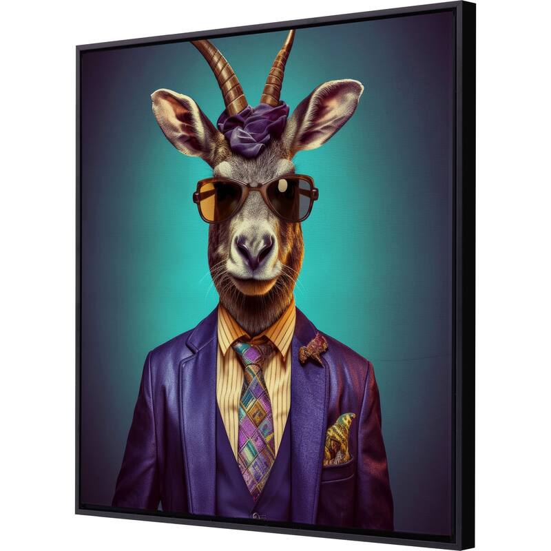 Charming Animal Giclee on Canvas No Glass