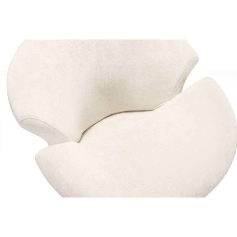 Manhattan Comfort Tulip Velvet Swivel Accent Chair
