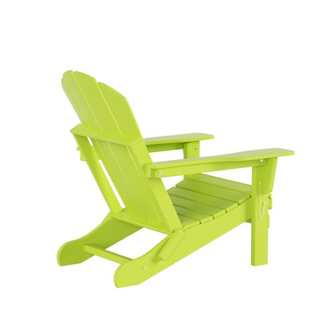 Laguna Folding Poly Eco-Friendly All Weather Outdoor Adirondack Chair