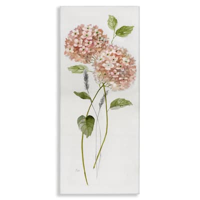 Stupell Two Pink Hydrangeas Canvas Wall Art Design By Nan