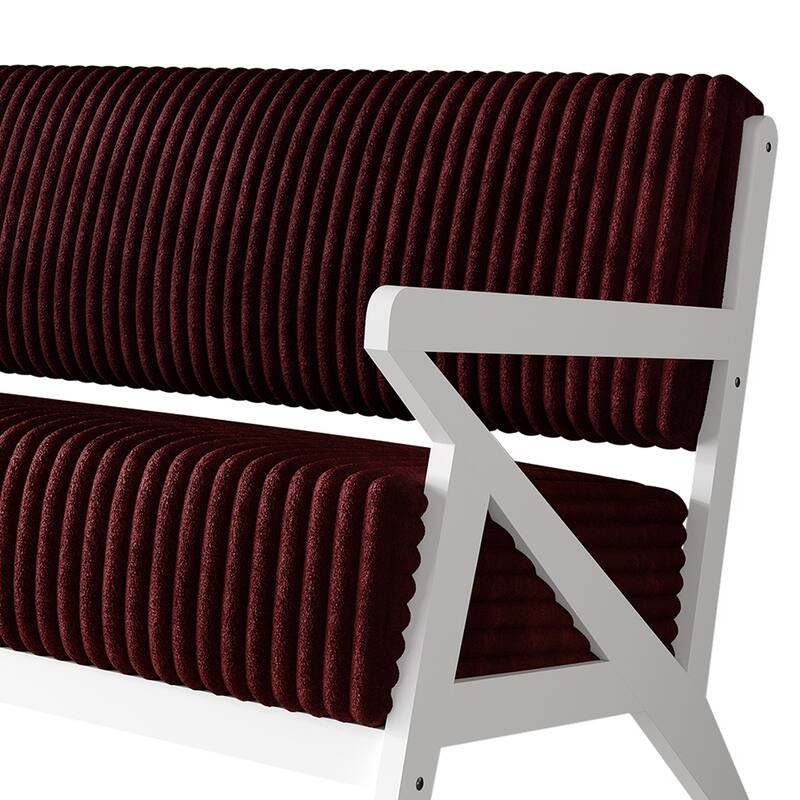 CraftPorch Chic Modern Velvet 2-Piece Upholstered Living Room Set