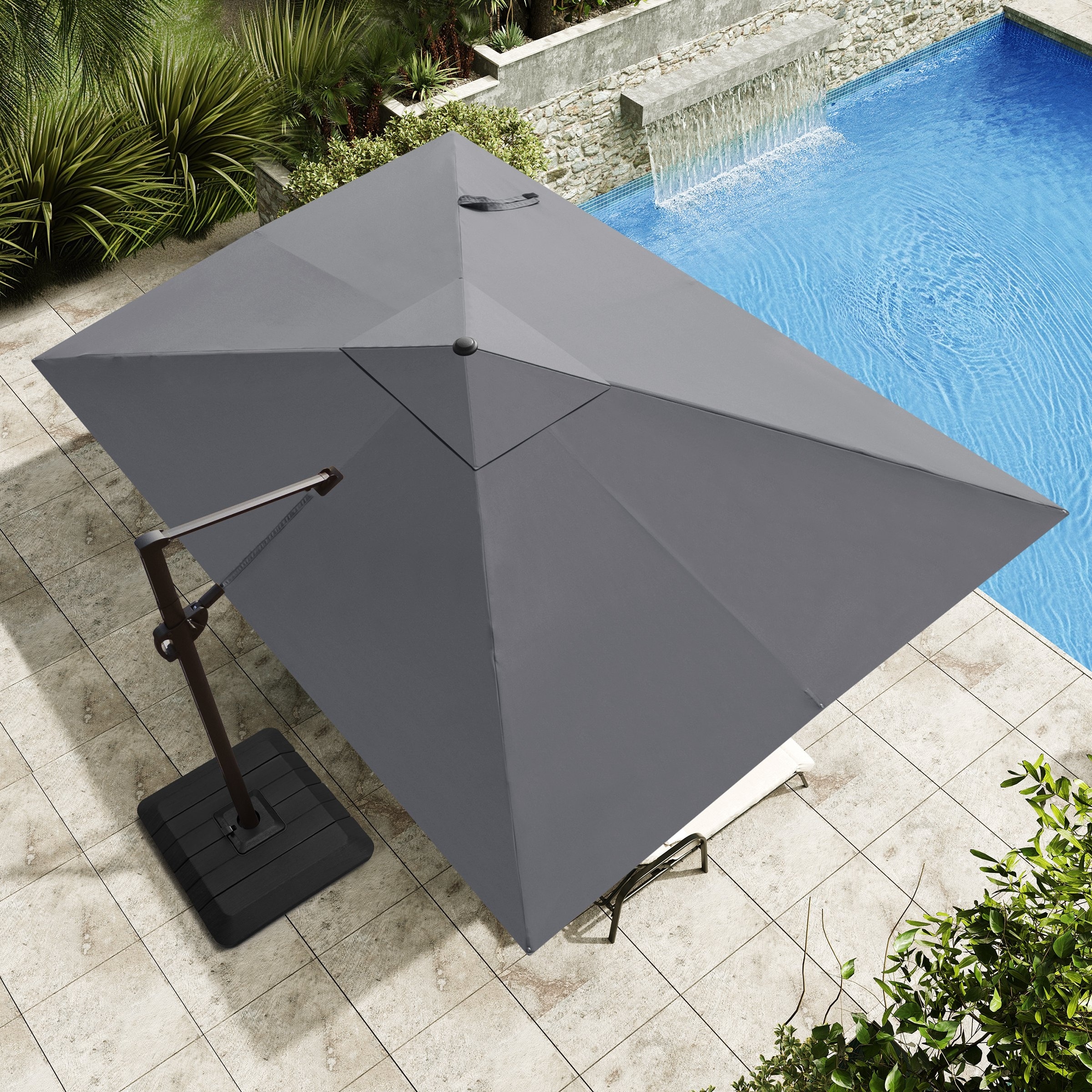 4 ft patio umbrella Custom (4-Panel) | Market Umbrella direction tilt 9 FT x 11.5 FT