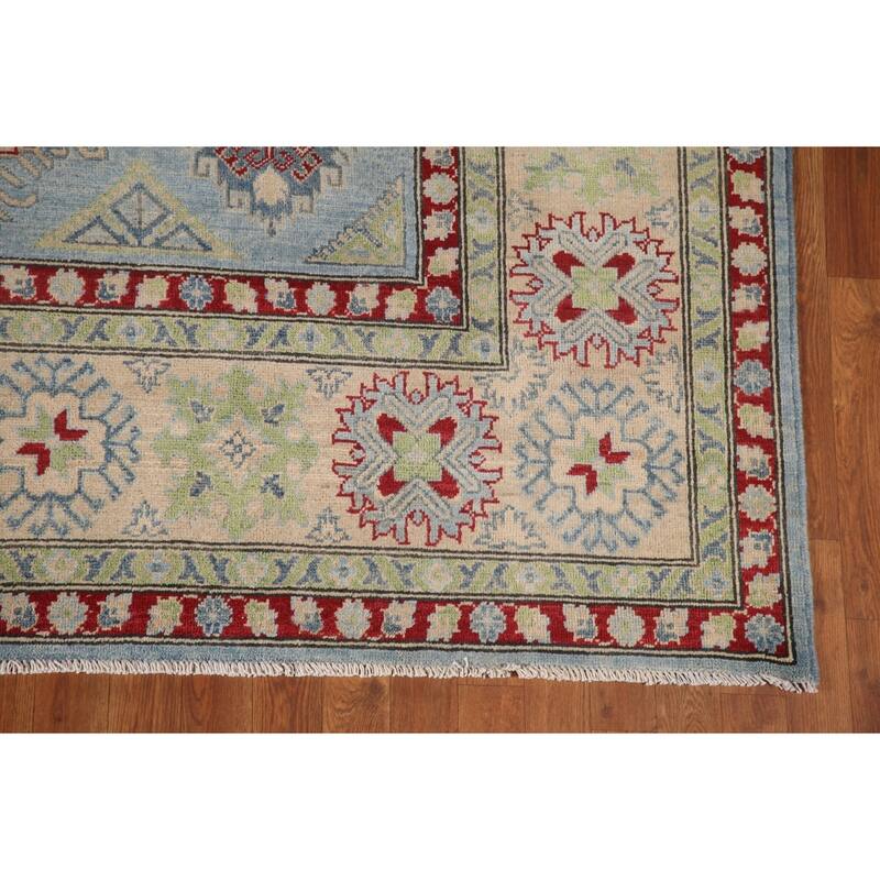 All-Over Kazak Oriental Area Rug Wool Carpet - 9'2" x 11'10"