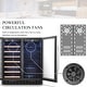 preview thumbnail 9 of 19, Lanbo Wine and Beverage Cooler, 30 Inch Compressor Under Counter Wine and Beverage Fridge, 33 Bottle and 70 Can