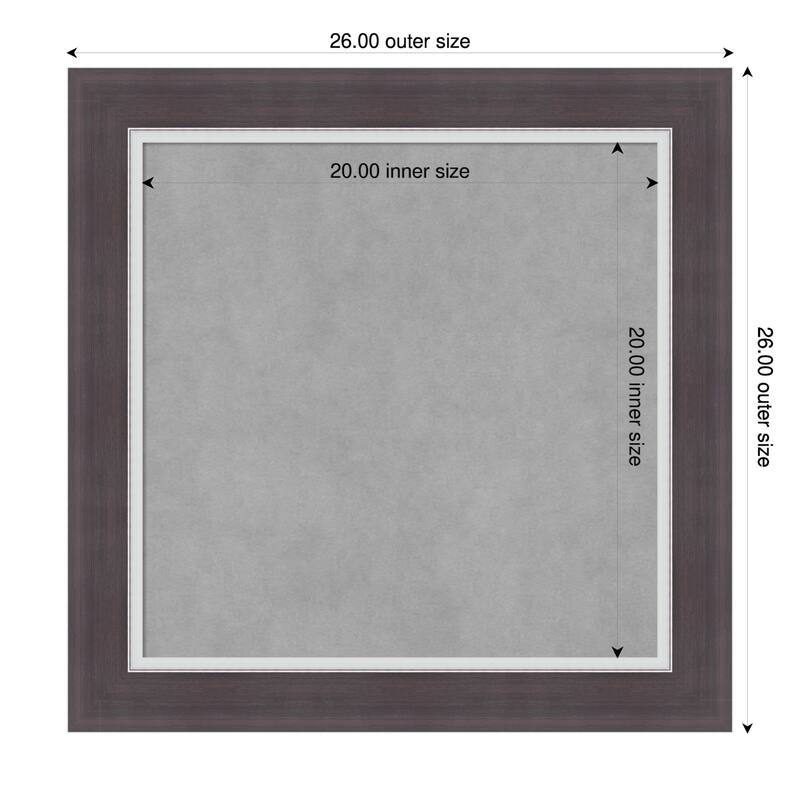 Amanti Art Ellie Brown Silver Framed - 26 x 26 in - Ellie Brown Silver