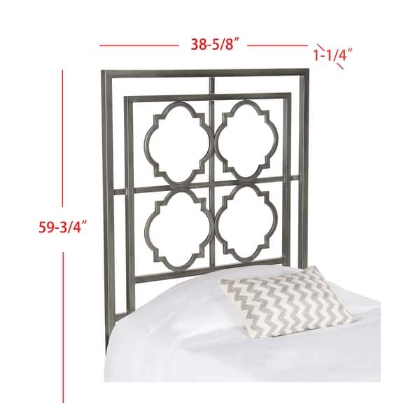 SAFAVIEH Silva Antique Iron Metal Geometric Headboard (Twin)