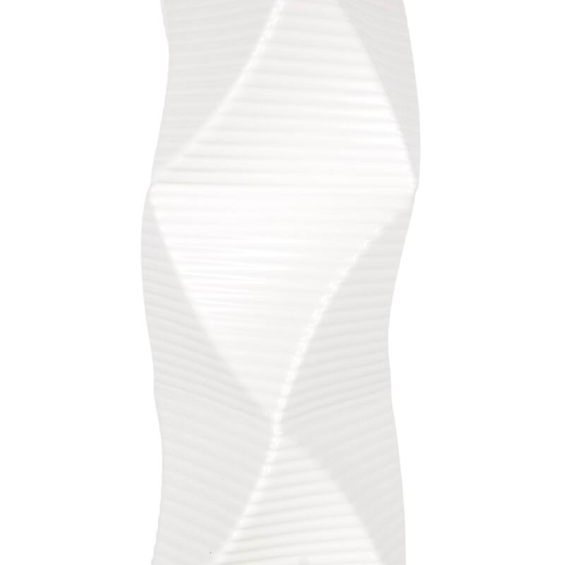 Ceramic Vase Trend Modern Sculptural Swirl Design Textured Detail