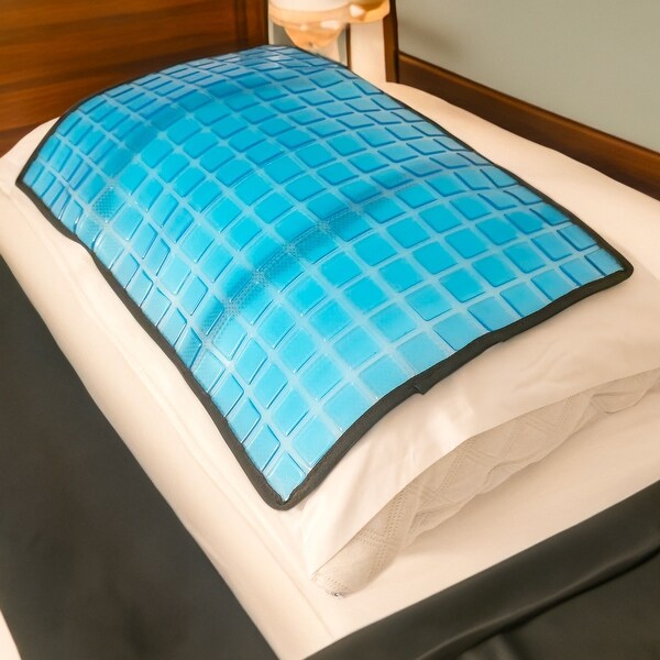 Cooling Gel Pillow Pad w Chill Gel Cells Cooling Mat For Hot Flashes Dog More On Sale Bed Bath Beyond 38443474