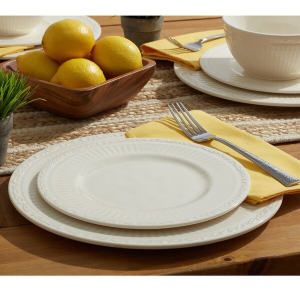 Mikasa Italian Countryside 12-Piece Set, Dinner Plate, Salad Plate