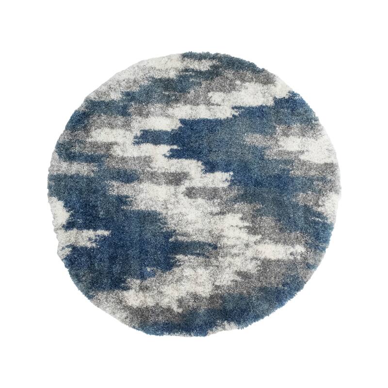 Noori Rug Lux Emma Casual Ikat Pattern 2-inch Thick Shag Rug