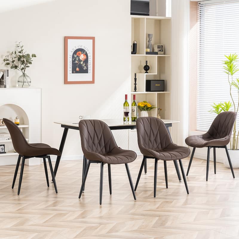 Upholstered Dining Chairs Set of 2 Modern Kitchen Chairs